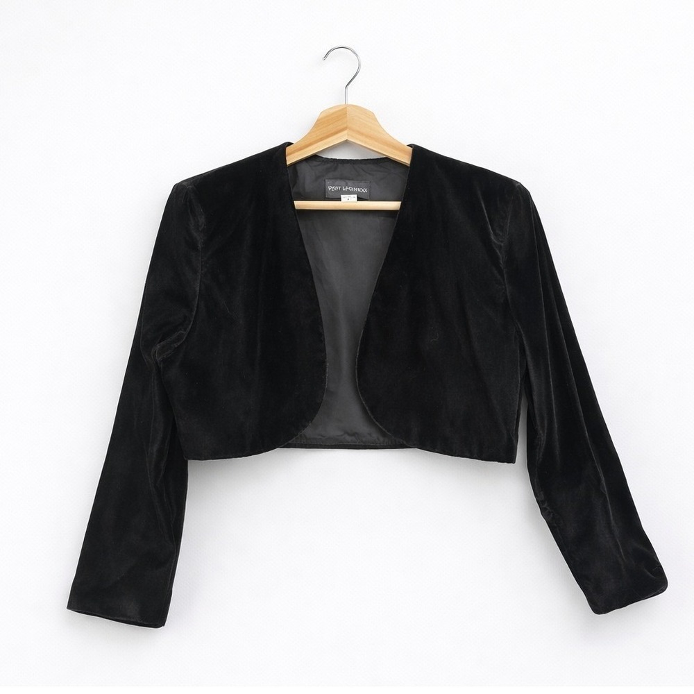 Scott McClintock Vintage Cropped Bolero Jacket Velvet Large‎